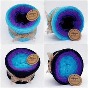 MegaBobbel*Seelenblüte*(52)*Fädigkeit+Länge n. Wahl*Verlaufgarn Wolle Lace Garn