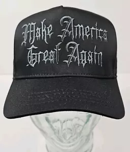 Cappello Donald Trump Ultra Dark Gothic MAGA Cali-Fame USA MADE berretto DOGE Elon Musk - Foto 1 di 12