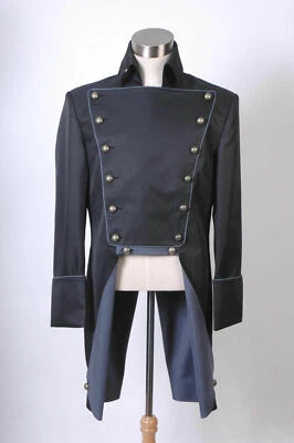 Musical Les Miserables Norm Lewis Javert Chaqueta Disfraz Negro Juegos con disfraces Halloween y Foto 1 de 4