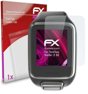 atFoliX Protection de Verre pour TomTom Golfer 2 SE 9H Hybride-Glass - Photo 1/8