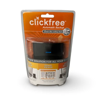 Clickfree automatic backup hard drive 500gb Black New - Image 1 of 3
