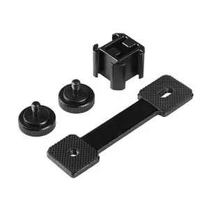 Triple Hot Shoe Mount Bracket For DJI OSMO Mobile 2 Zhiyun Smooth 4 Feiyu Vimble - Picture 1 of 11