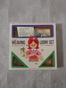 Vintage NOS Hasbro Adjustable Weaving Loom SEALED OVP 1960s - Bild 1 von 11