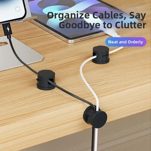 Silicone Cable Organizer with Side Snap Lock for Organizing Small Items - Picture 1 of 5