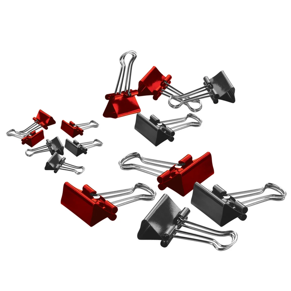 Clips de carpeta marca Office Depot, pequeños, capacidad 3/8", colores surtidos, paquete de 36 Foto 1 de 1