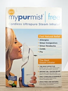 NEW Mypurmist Free Cordless Ultrapure Steam Inhaler / Humidifier / Vaporizer - Picture 1 of 9
