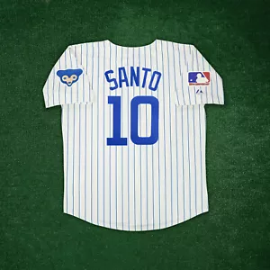 Ron Santo 1969 Chicago Cubs Ivory Cooperstown Home Jersey w/ MLB 100th Patch - Picture 1 of 6