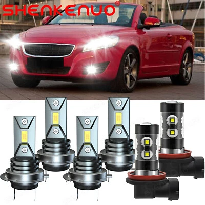 Faros LED antiniebla altos-bajos blancos para Volvo C70 2011 - 6 piezas H7 H7 H7 H11 Foto 1 de 4