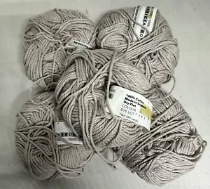 Lot of 5-Patricia Roberts 100% Cotton Yarn Ball 50g Ea.-Taupe-England - Picture 1 of 4