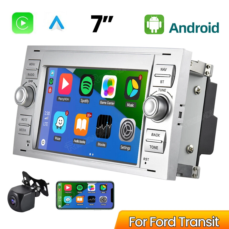 Android 15 Autoradio Carplay GPS NAVI KAM Für Ford Focus C S Max Transit Fiesta - Bild 1 von 4