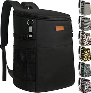 Camping Cooler Backpack 30 Cans, Soft Backpack Coolers Insulated Leak Proof Trav - Picture 1 of 12