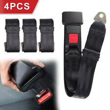 4Set Adjustable Black Retractable Car Seat Belt Lap Belt 2Point Safety Universal