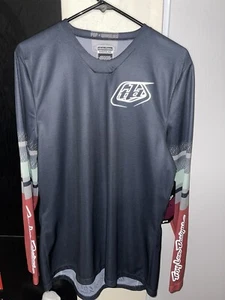 Troy Lee Designs Womens GP Warped MX Dirt Bike Jersey Charcoal Size Medium - Picture 1 of 8