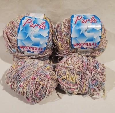 3 PERLA MONDIAL Algodón Mezcla Viscosa Hilos Rosa Beige 80 Lote 40 Hecho en ITALIA Foto 1 de 4