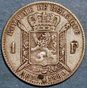 1830 Belgium 1 Franc Leopold II Independence KM# 38 - Picture 1 of 2