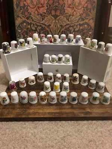 Thimbles x 44 Flowers & Plants Fine Bone China Various Makers Nice condition - Picture 1 of 5