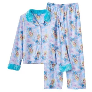2 PIECE PAJAMA SET, DISNEY FROZEN ELSA, GIRLS SLEEPWEAR Size 10, New - Picture 1 of 3