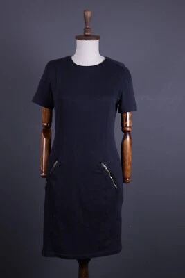 Vestido midi BURBERRY BRIT negro manga corta línea A talla USA 6 / ITA 40 Foto 1 de 4