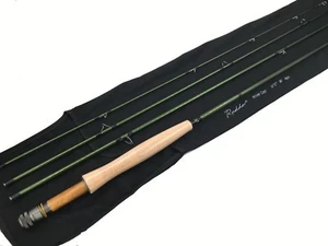 Rudder Fly Rod M Fast Action 4 Pieces 9FT Weight 4# 5# 8# Glossy Green - Picture 1 of 1