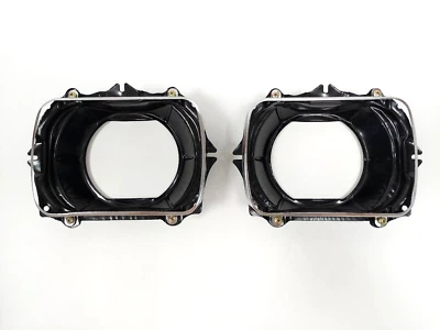 Fits Toyota Pickup Hilux 1985-1988 Pair Headlight housing Headlamp Bracket Trim - Imagem 1 de 4