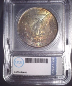 1881 Morgan Silver Dollar,AU58 ICG,  Beautiful Toning. - Picture 1 of 2