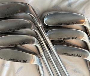 Classic Browning 440 Golf Iron Set 4-PW Steel Shafts Good Grips Nice Condition - Picture 1 of 6
