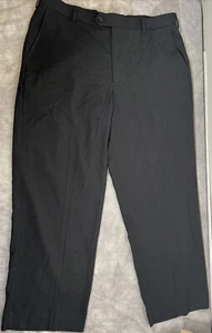 George 38 X 30 Black Pinstripe Dress Pant - Picture 1 of 7