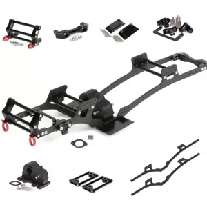 Kit de chasis 1/10 LCG marco riel de fibra de carbono caja de cambios para rastreador de radiocontrol 1/10 SCX10 - Imagen 1 de 27