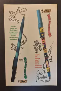 1994 BIC Wellenlängen Kugelschreiber Körperwärme/Stämme - Druckanzeige/Anzeigenseite - Bild 1 von 1