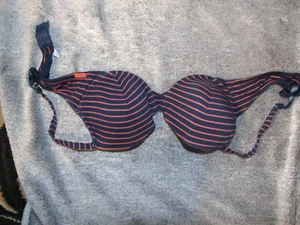 bh gebraucht getragen 85 C, rot/blau - Bild 1 von 2