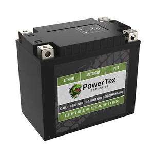 Powertex YTX12-BS Lithium Battery – BMS, 480 CA, 4-Terminal, Jump-Start & More! - Picture 1 of 13