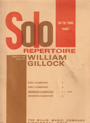 SOLO REPERTOIRE for the Young Pianist by William Gillock Music Book 1956 - Image 1 of 2