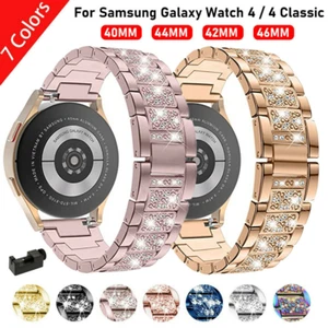 Bling Metal Strap Wrist Band For Samsung Galaxy Watch 4 40/44mm Classic 42/46mm - Picture 1 of 17