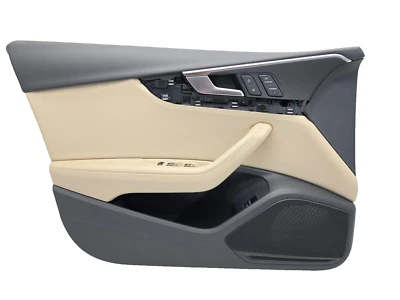 2017-2019 AUDI A4 FRONT LEFT DRIVER SIDE INTERIOR DOOR PANEL TRIM COVER OEM - Image 1 of 4