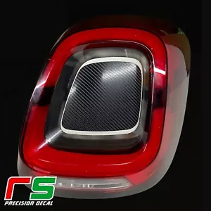 fiat 500X 2019 adesivi sticker decal luci stop fari posteriori tuning carbon - Zdjęcie 1 z 2