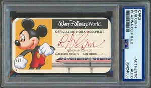Bob Gurr Disney Imagineer PSA Autographed Signed Disney Monorail License - Picture 1 of 2
