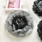 Pack de 24 pack 12" 16" 20" tissu gris charbon papier œillet fleurs toile de fond