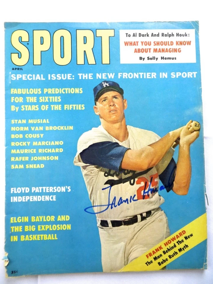 Frank Howard Signed Autographed Magazine SPORT 1961 Dodgers JSA AG71981 - Image 1 of 1