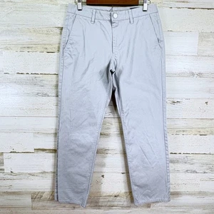Bonobos Mens Slim Fit Cotton Chino Pants Size 31x28 Light Gray Casual - Picture 1 of 14