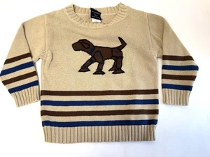 T F Laurence 4T Boys Dog Robot Sweater Cotton Florence Eisenstein EUC - Picture 1 of 4