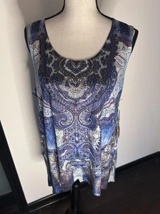 World Unity Top NWT Wide Strap Embellished Sz. XL - Picture 1 of 17