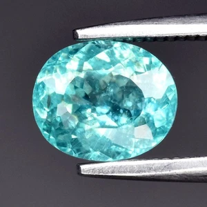 💎 1.03ct 6.8x5.8mm Oval Natural Greenish Blue Apatite - Unheated, Africa Gem - Picture 1 of 4
