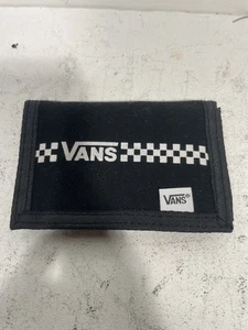 Cartera Vans Off The Wall para hombre The Slipped triple negra con logotipo blanco - Imagen 1 de 7