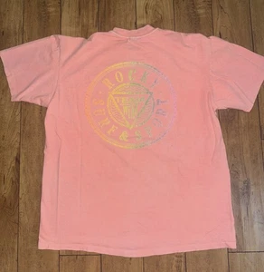 Vintage 90s Rocky & Sport Surf Single Stitch T-Shirt Pink XL Stedman 22x27 - Bild 1 von 6