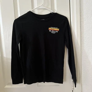 Abercrombie Kids Long Sleeve Black Shirt Size 9/10 New York 1892 Print Boys - Picture 1 of 5