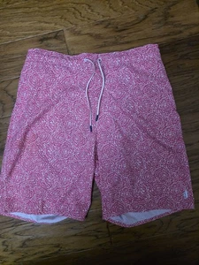 Johnnie O Swim Sz XL Pink And White - Picture 1 of 5
