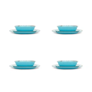 Melamine Dinnerware Set Teal, 10" - Picture 1 of 6