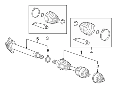 Mercedes Benz Genuine GLA45 AMG GLA250 2015-2020 Left Outer Joint 2463600075 - Image 1 of 3