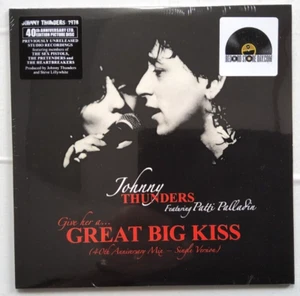 Johnny Thunders FeatPatti Palladin – Give Her A Great Big Kiss 7" Vinyl record - Picture 1 of 12