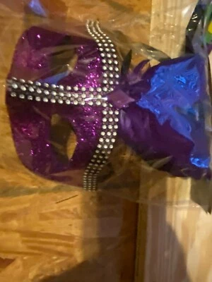 Mardi Gras  Masquerade Halloween Mask for Women new on factory packaging - Image 1 of 2